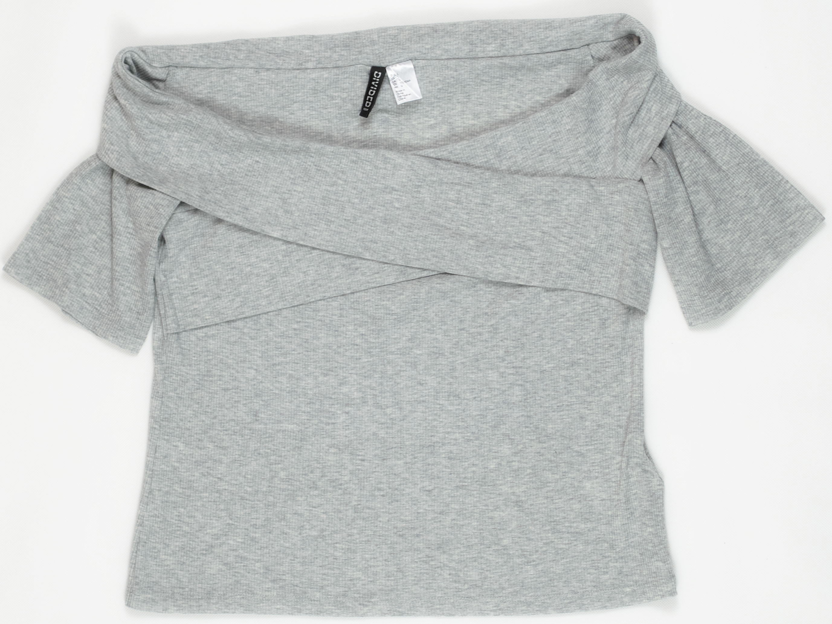 

Топ H&M 0444284-4 S Серый