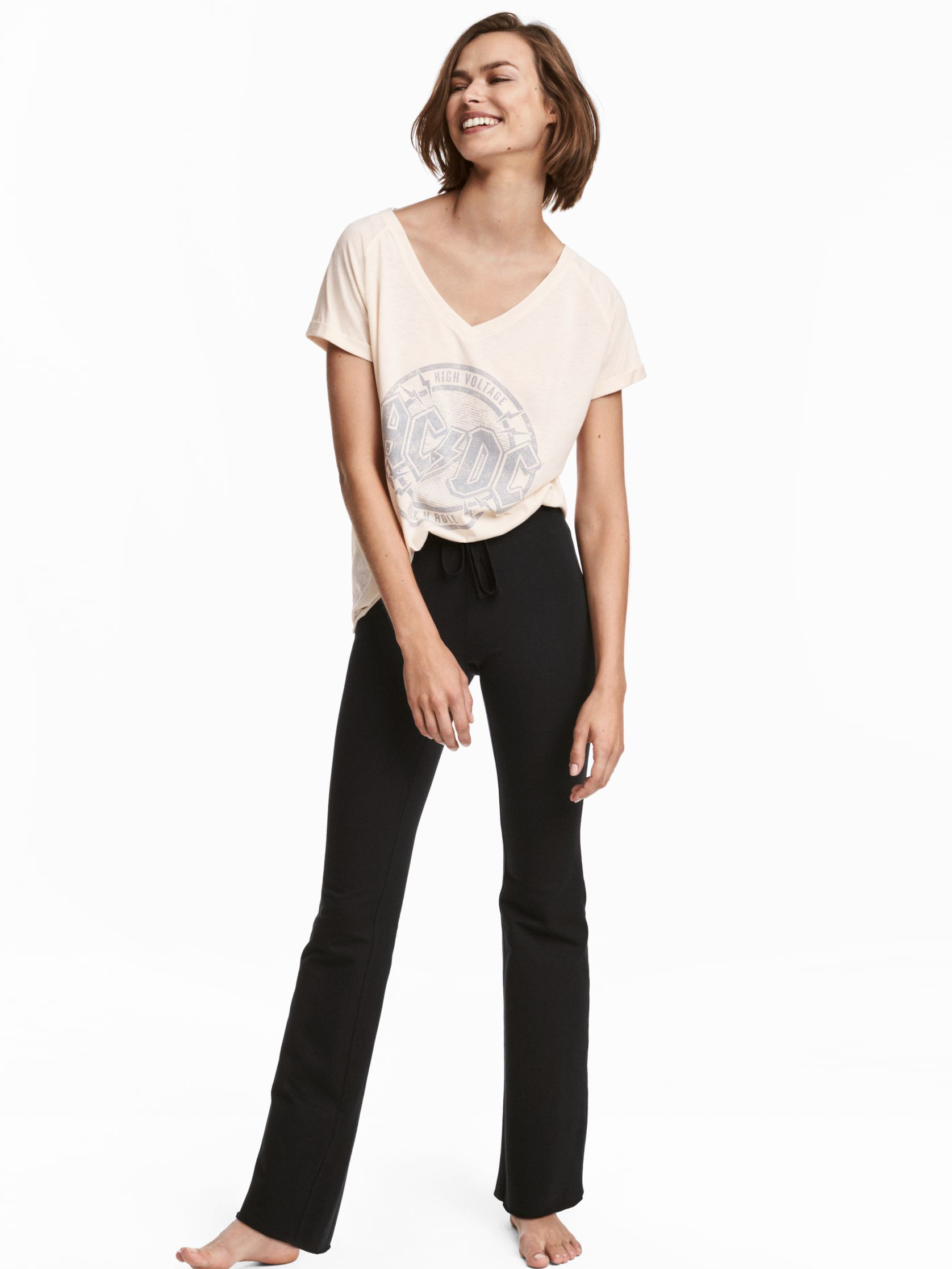 

Футболка H&M 0567652-6 S Пудра