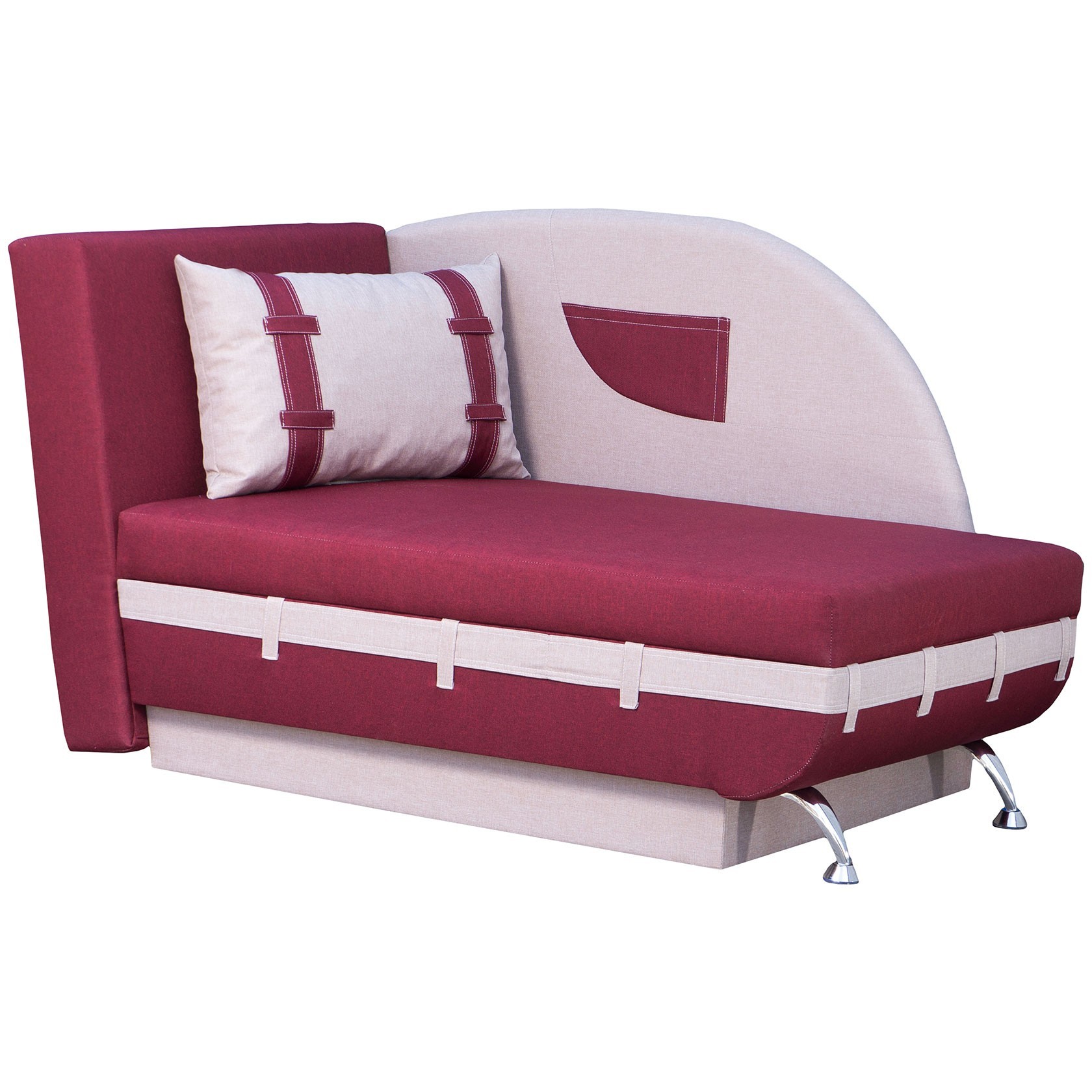 

Детский диван Масяня (Матрикс) Бордовый + Белый 85х150 см 331302_1