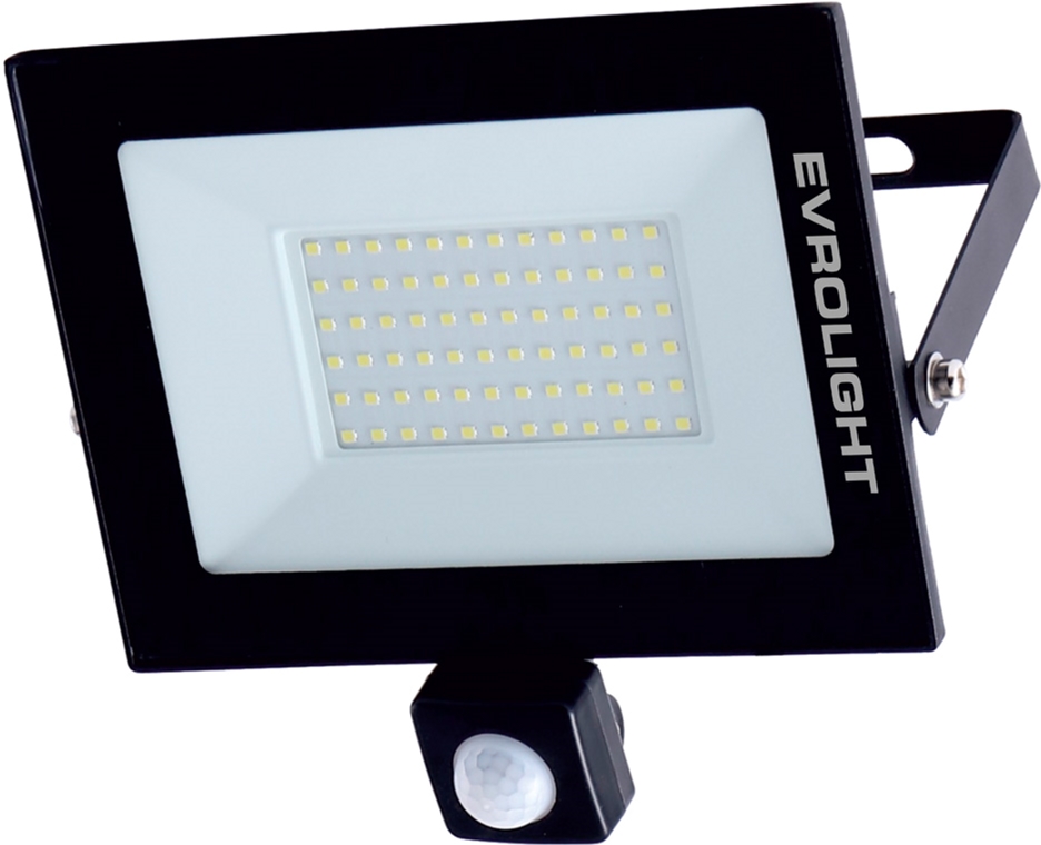 

Прожектор EVROLIGHT 50Вт EV-50 6400К с датчиком движения (56751)