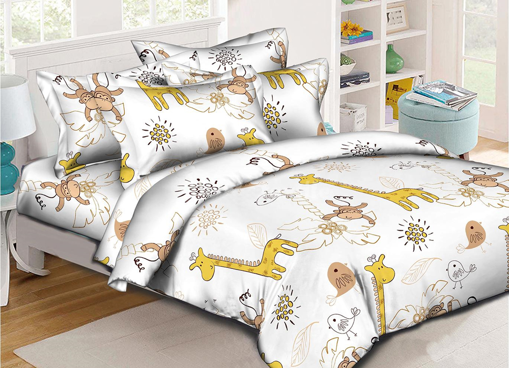 

Пододеяльник MirSon Бязь Premium 17-0270 Mankey 175x210 см
