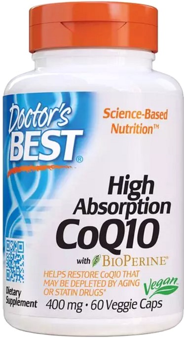 

Коэнзим Q10 Высокой Абсорбации 400 мг BioPerine Doctor's Best 60 желатиновых капсул (753950001572)