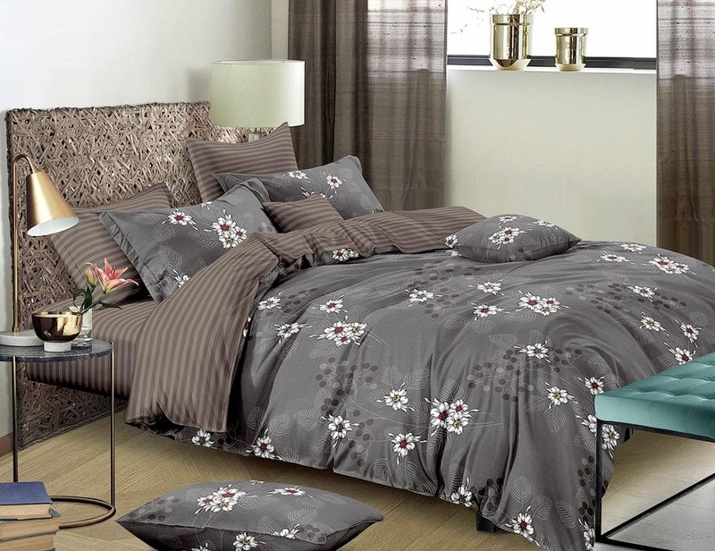 

Комплект постельного белья MirSon Бязь Premium 17-0277 Rosebay Евро