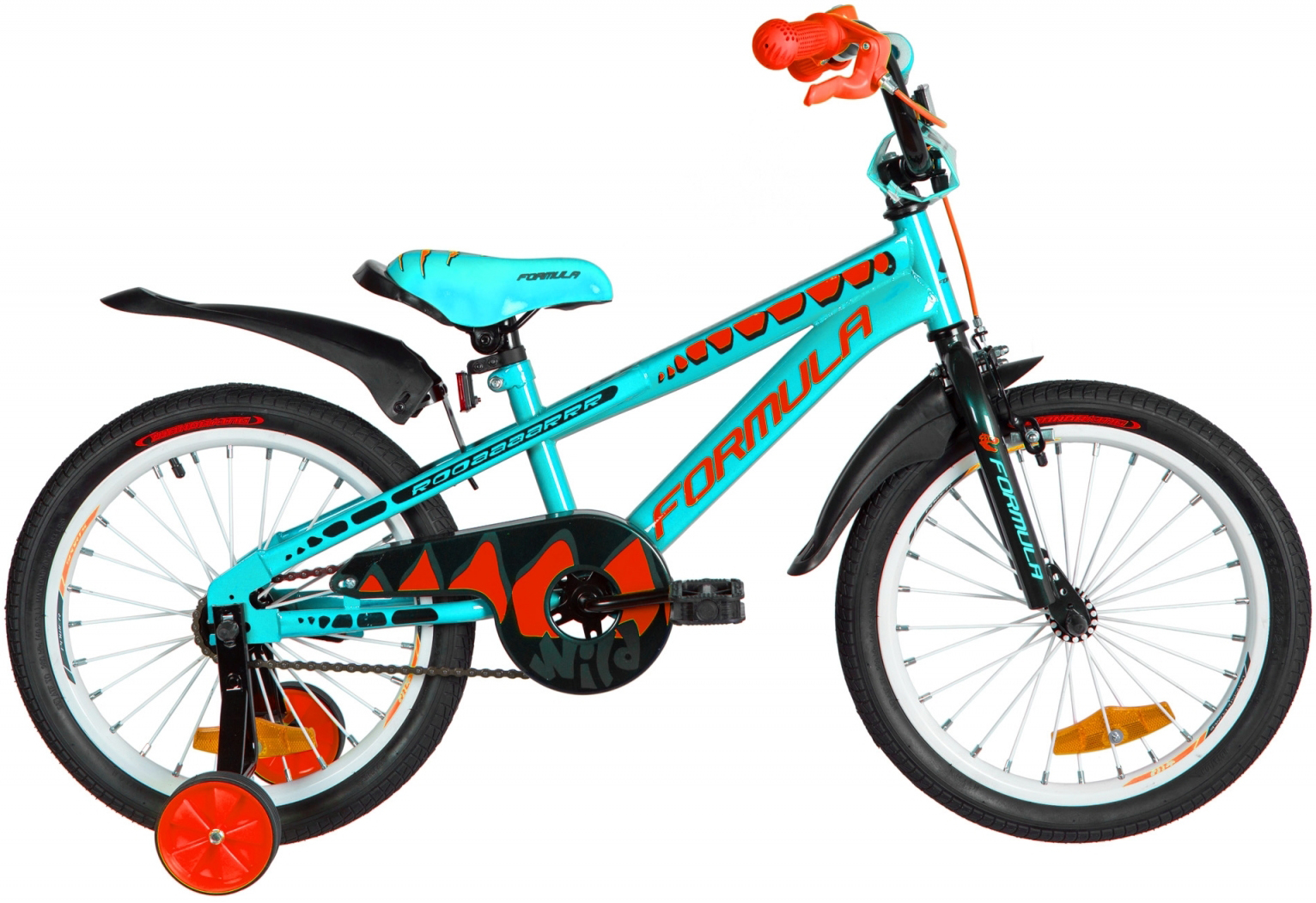 

Велосипед 18" Formula Wild 9" Бирюзово-черный с оранжевым 2020 (OPS-FRK-18-064)
