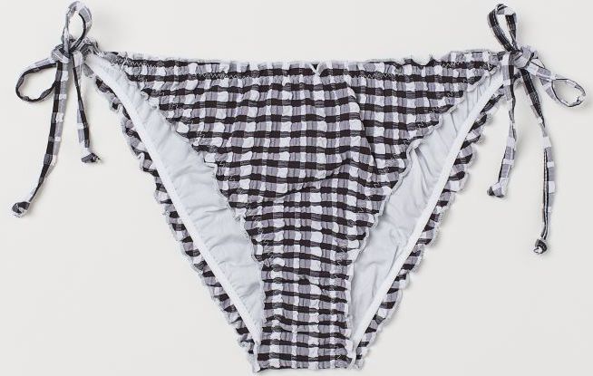 

Нижняя часть купальника H&M 06297589 40 Черно-белая клетка