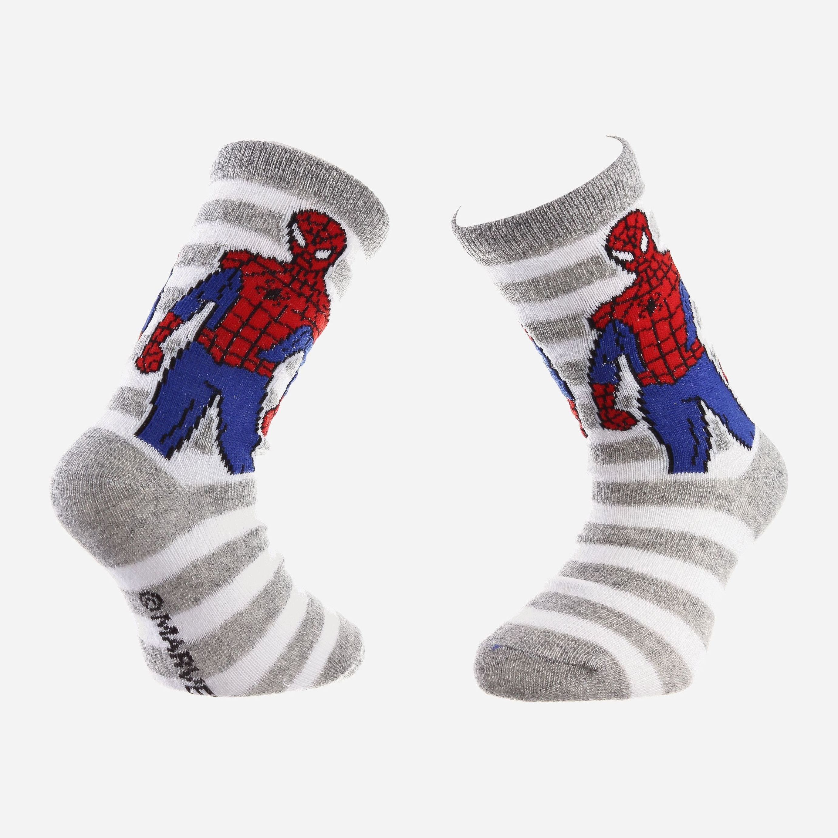 

Носки Disney Spiderman 83899920-4 27-30 Светло-серый/Белый
