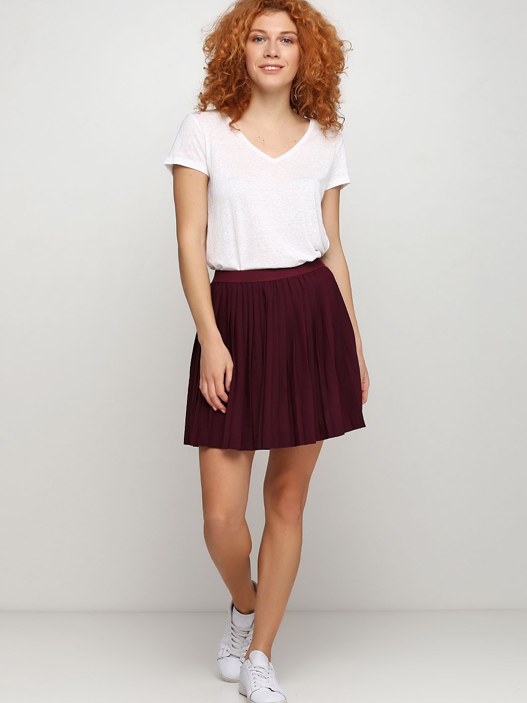

Юбка H&M 4536744 40 Бордовая