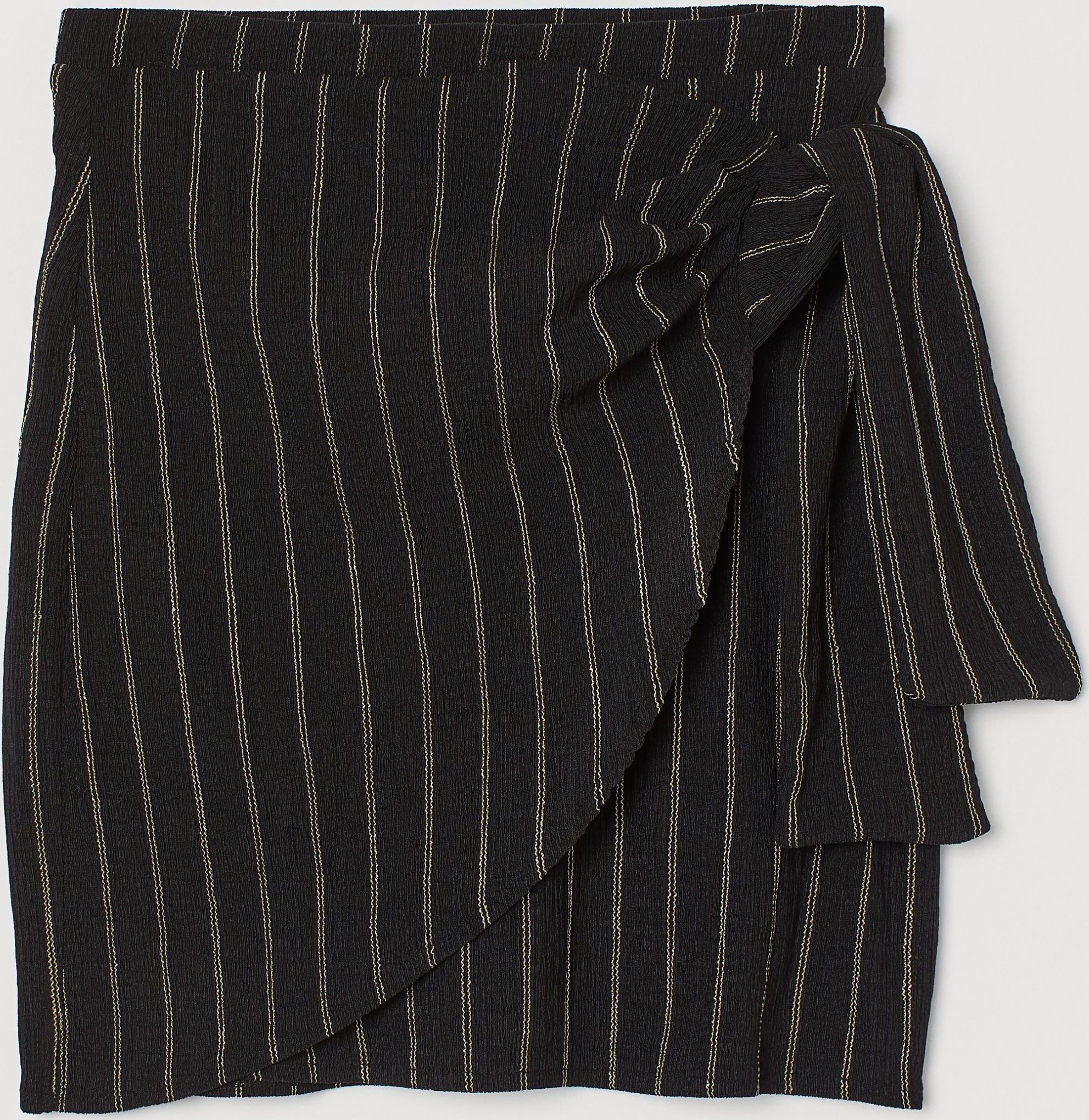 

Юбка H&M 7716430 S Черная с желтым