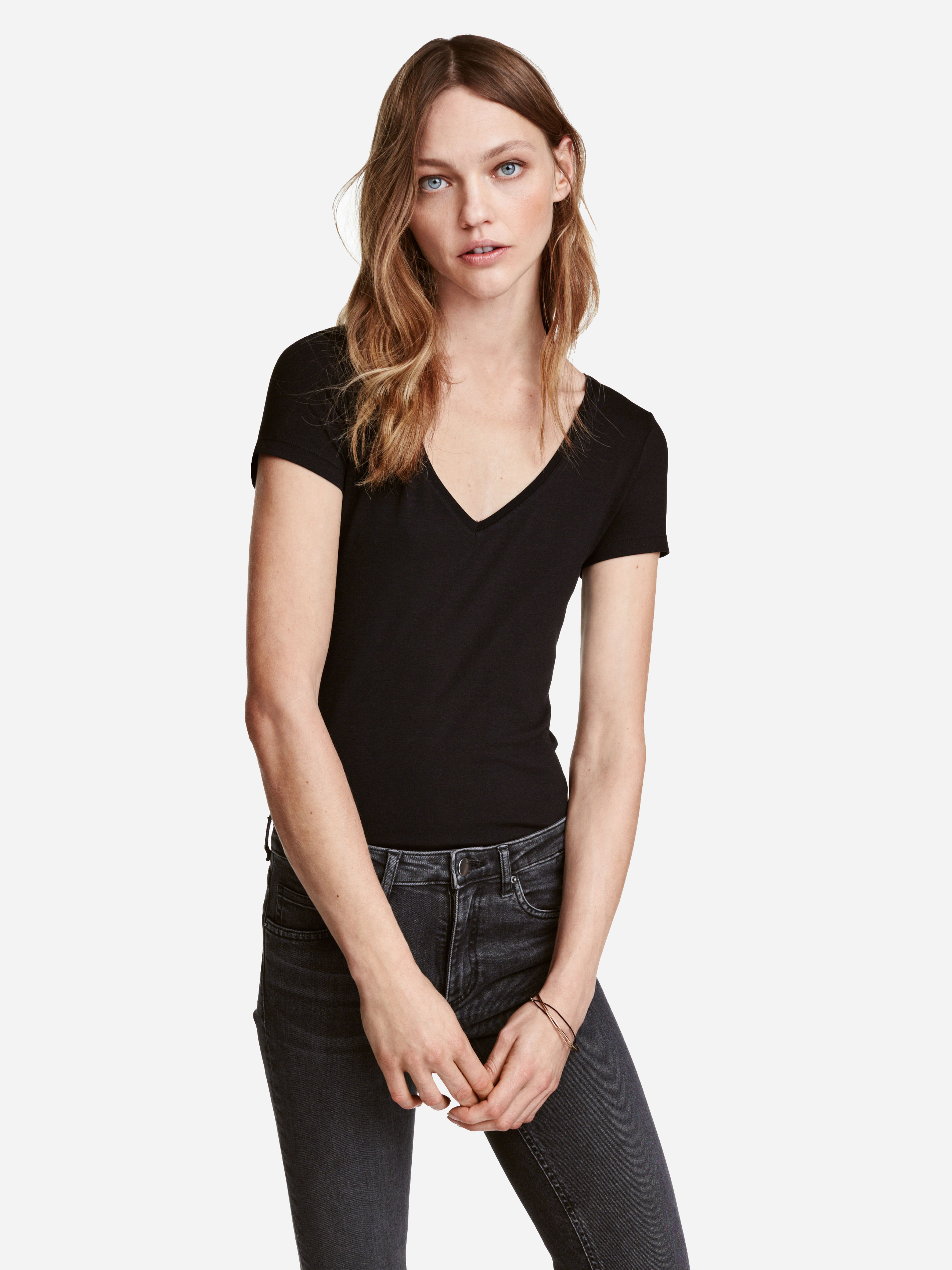 

Футболка H&M 2152484 L Черная