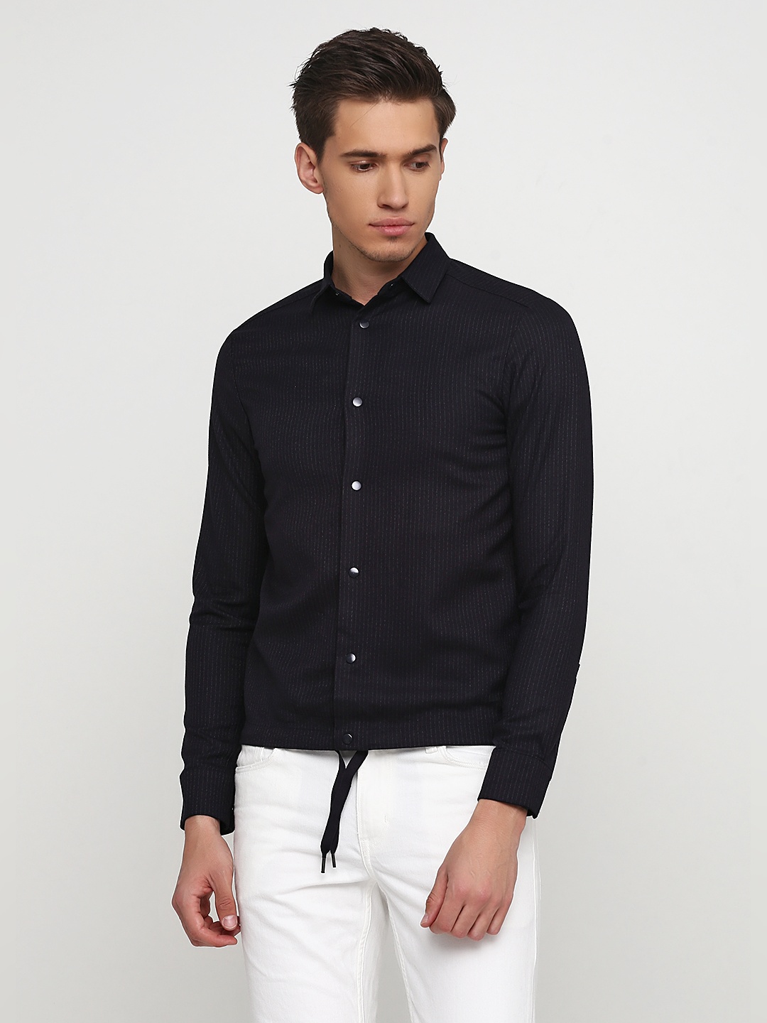 

Рубашка H&M 2516320 XS Темно-синяя