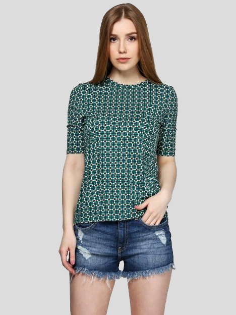 

Футболка H&M 3648364 M Зеленая