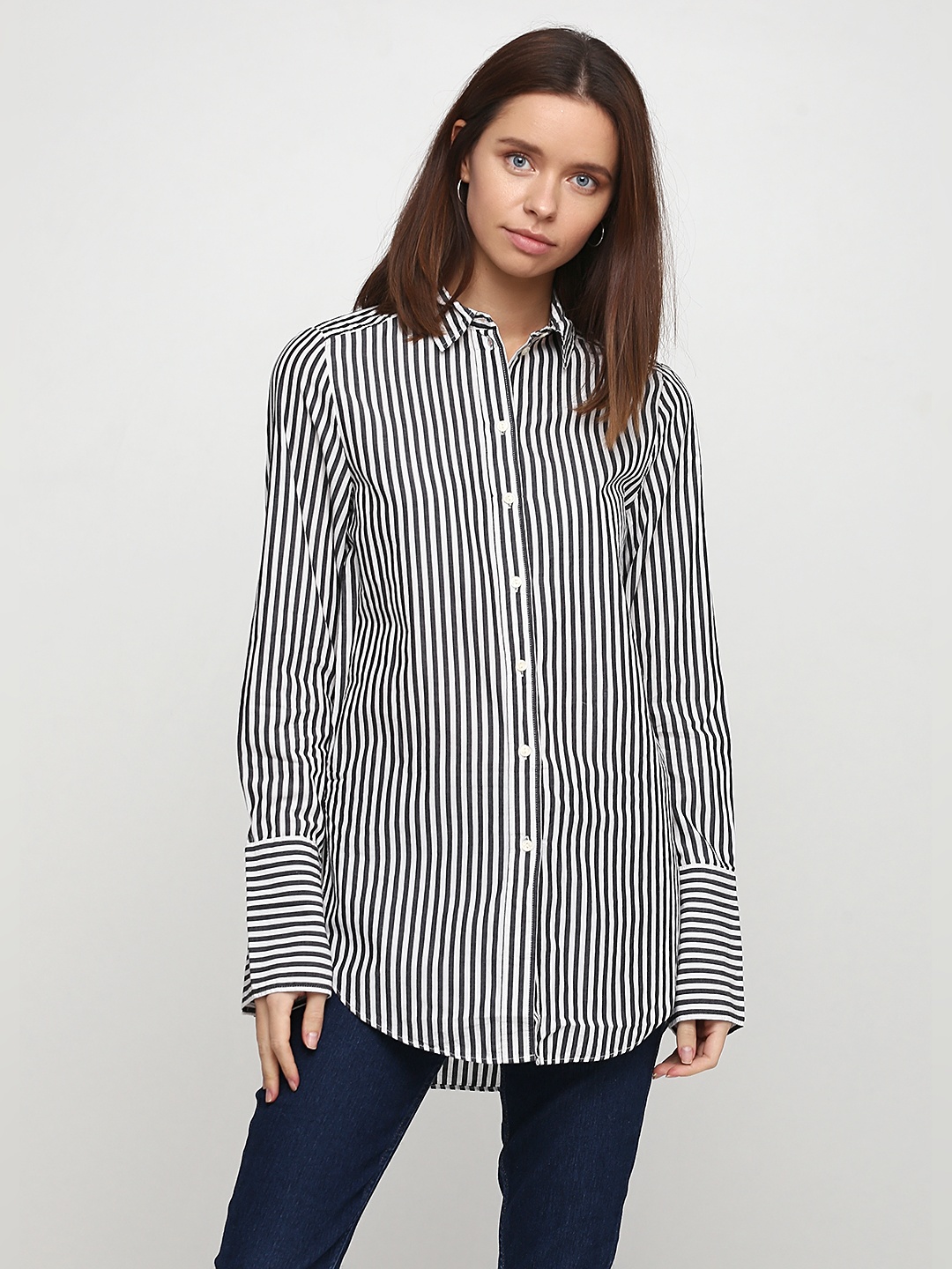 

Рубашка H&M 4442625 34 Серая