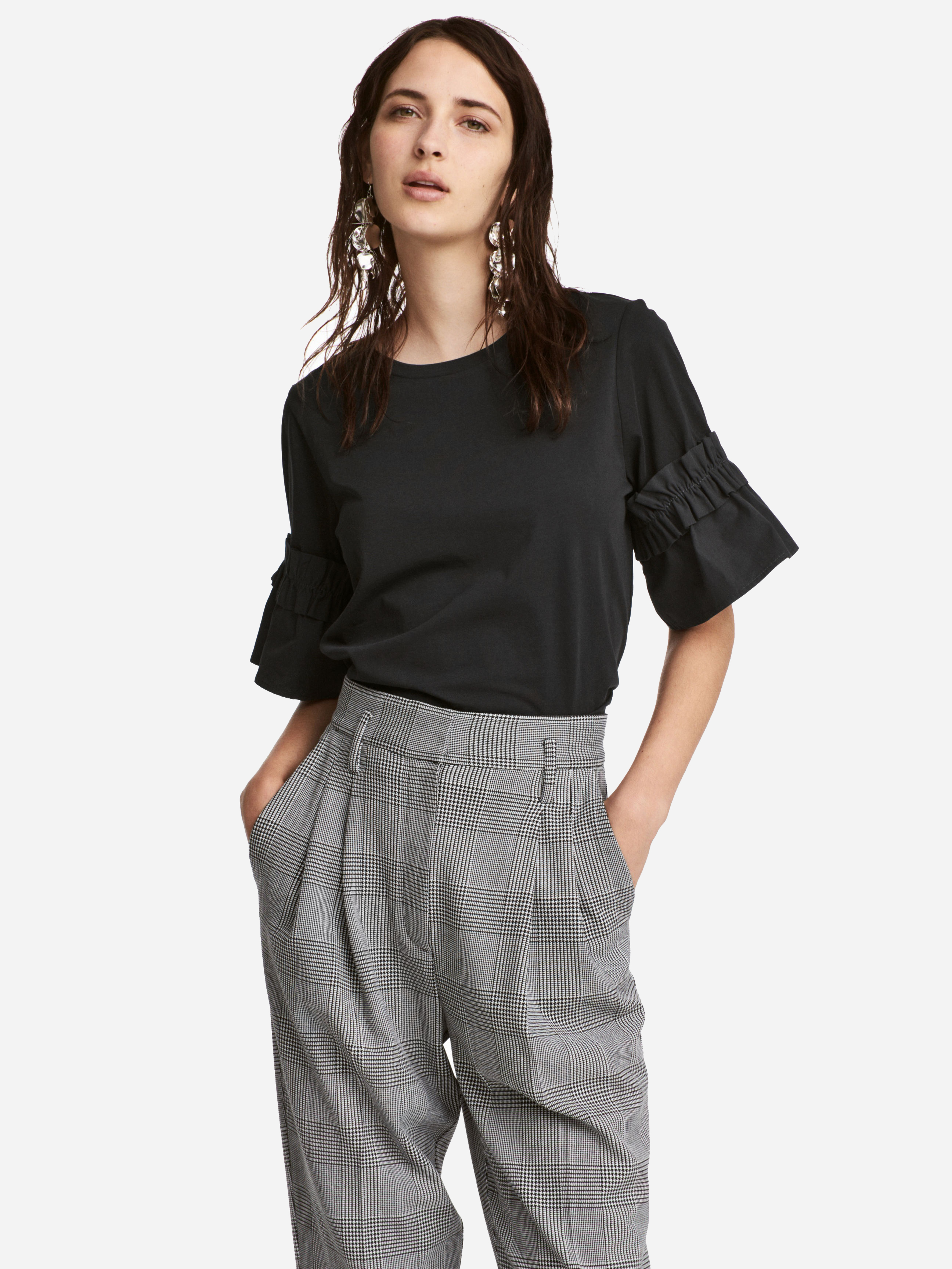 

Футболка H&M 5478676 XS Черная
