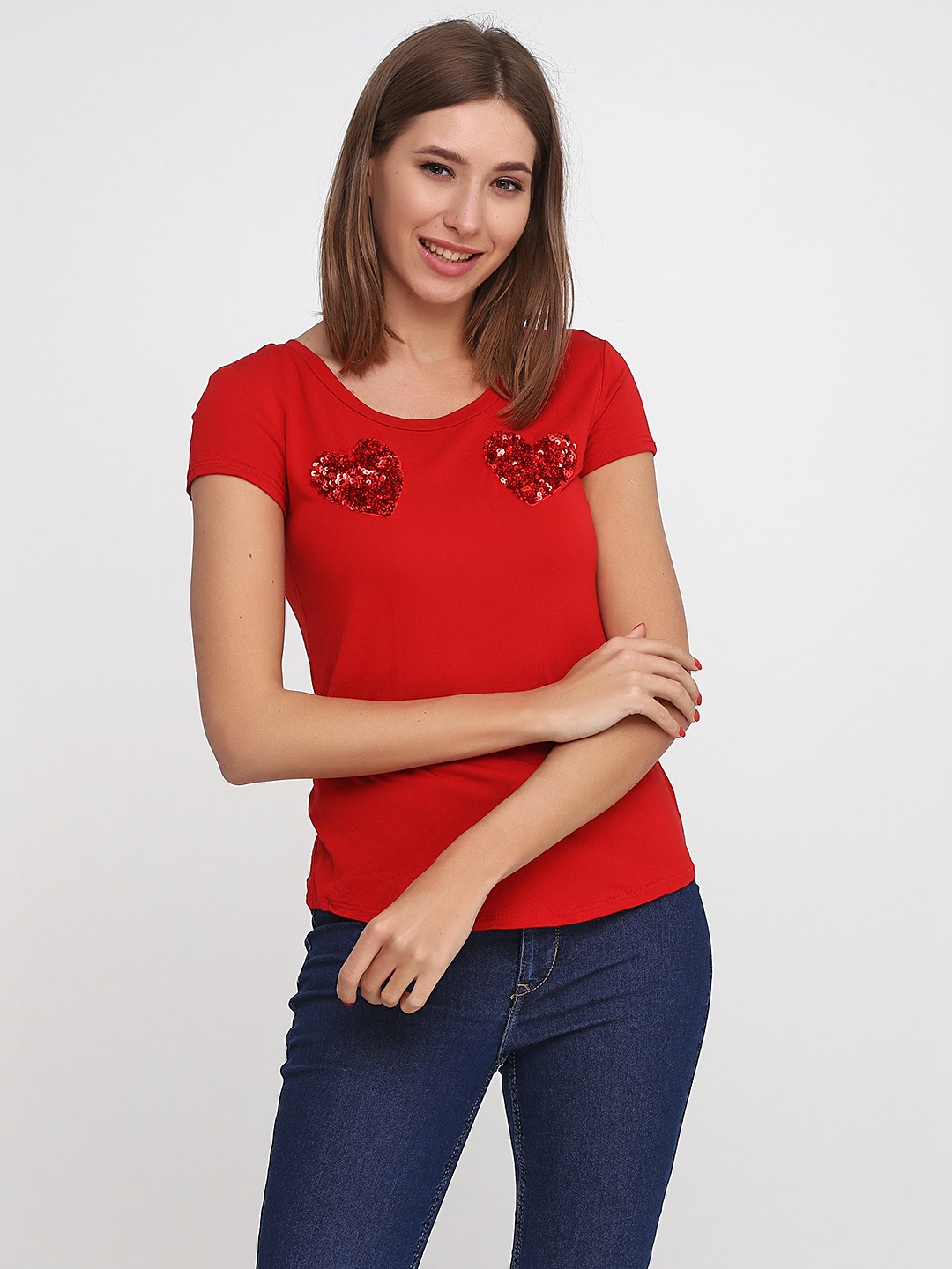 

Футболка H&M 6101586 L Красная