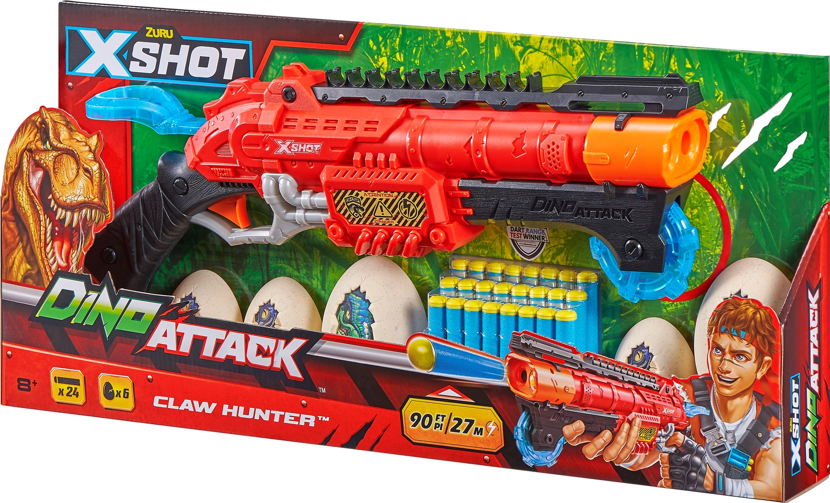 

Скорострельный бластер Zuru X-Shot Dino Claw Hunter (193052021083)