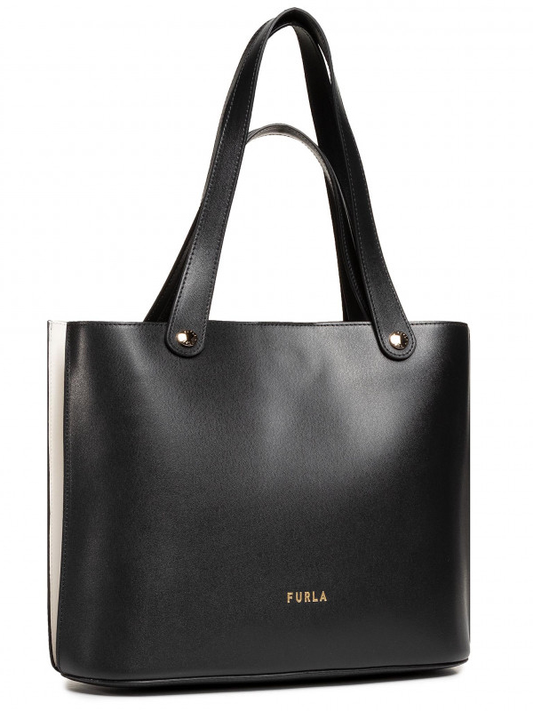 

Женская кожаная сумка Furla Musa L Tote E/W WB00070 Черная