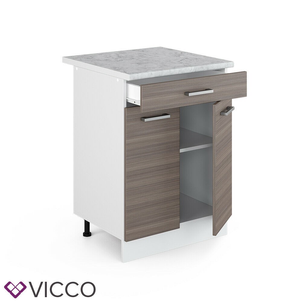 

Нижняя кухонная тумба с ящиком, Vicco 60х46, даккар