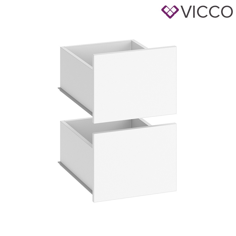 

Выдвижные ящики в гардероб Vicco Visit, 2 шт., белый