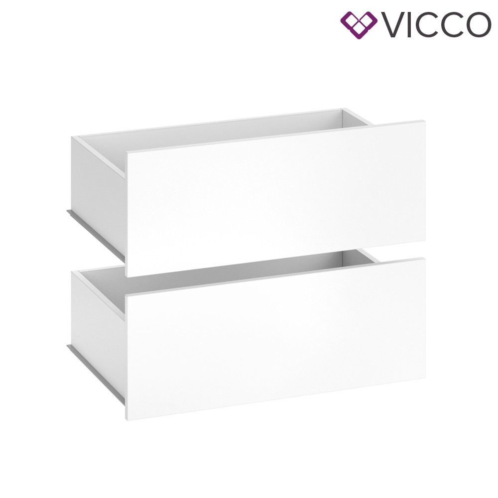 

​Выдвижные ящики, широкие, Vicco Visit, 2 шт., белый