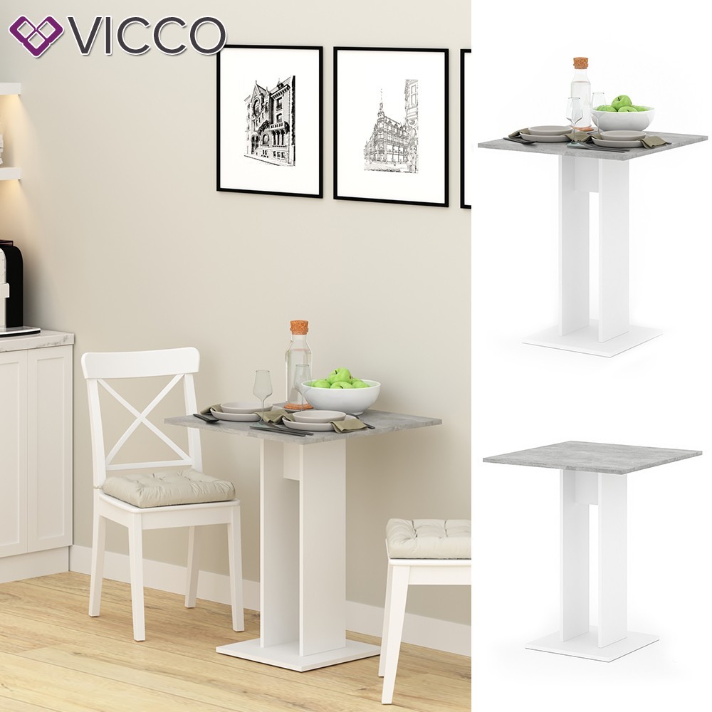 

Столик на кухню Vicco Ewert, белый. бетон