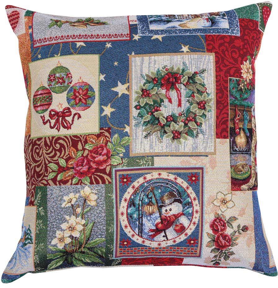 

Наволочка Limaso новогодняя гобеленовая двусторонняя Merry Christmas EDEN483-NV2 45x45 см