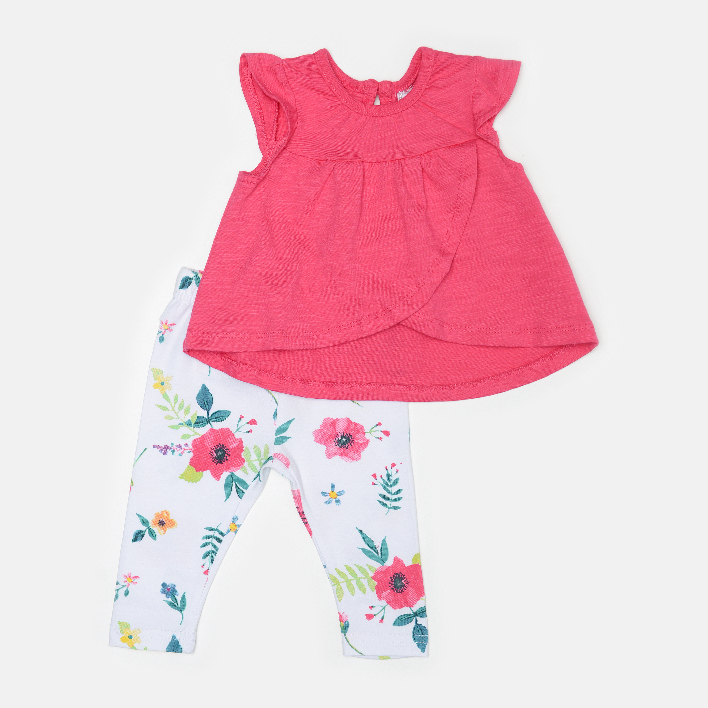 

Костюм (туника + лосины) Minoti Bee 5 2513 56-62 см Розовый с белым