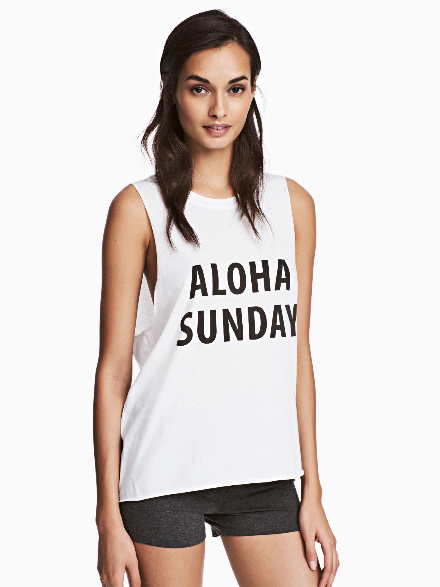 

Майка H&M 0459230-5 L Белая