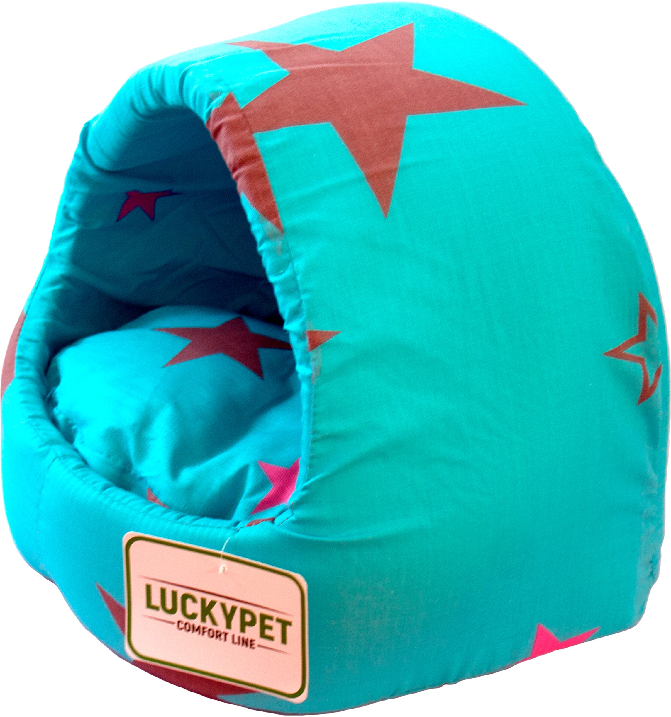 

Домик для собак и кошек Lucky pet №3 Белла 52x44x44 см Бирюзовый