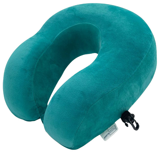 

Велюровая дорожная подушка SoundSleep 31x32 см Мятная