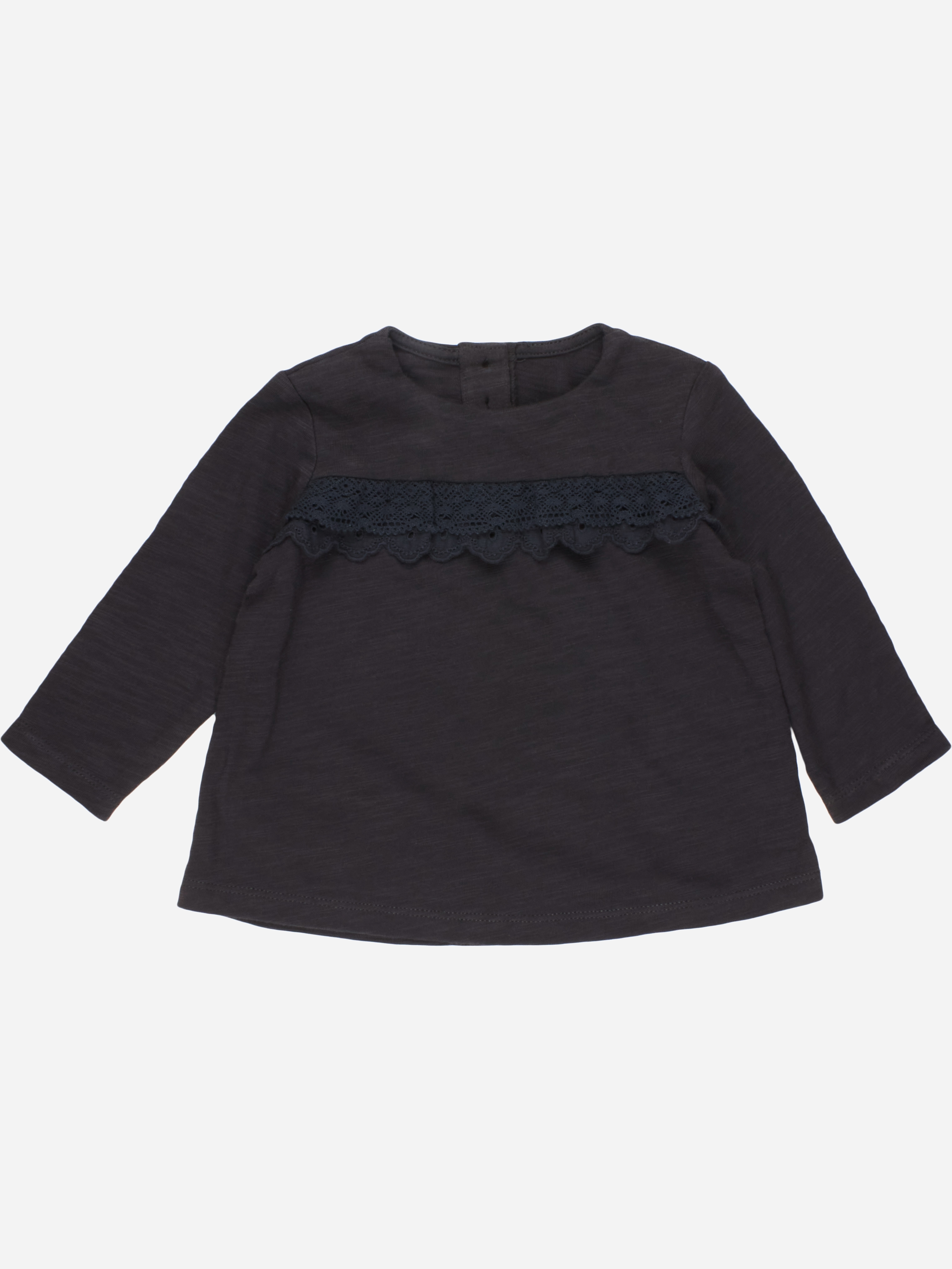 

Футболка с длинными рукавами H&M 080809 62 см Темно-серая