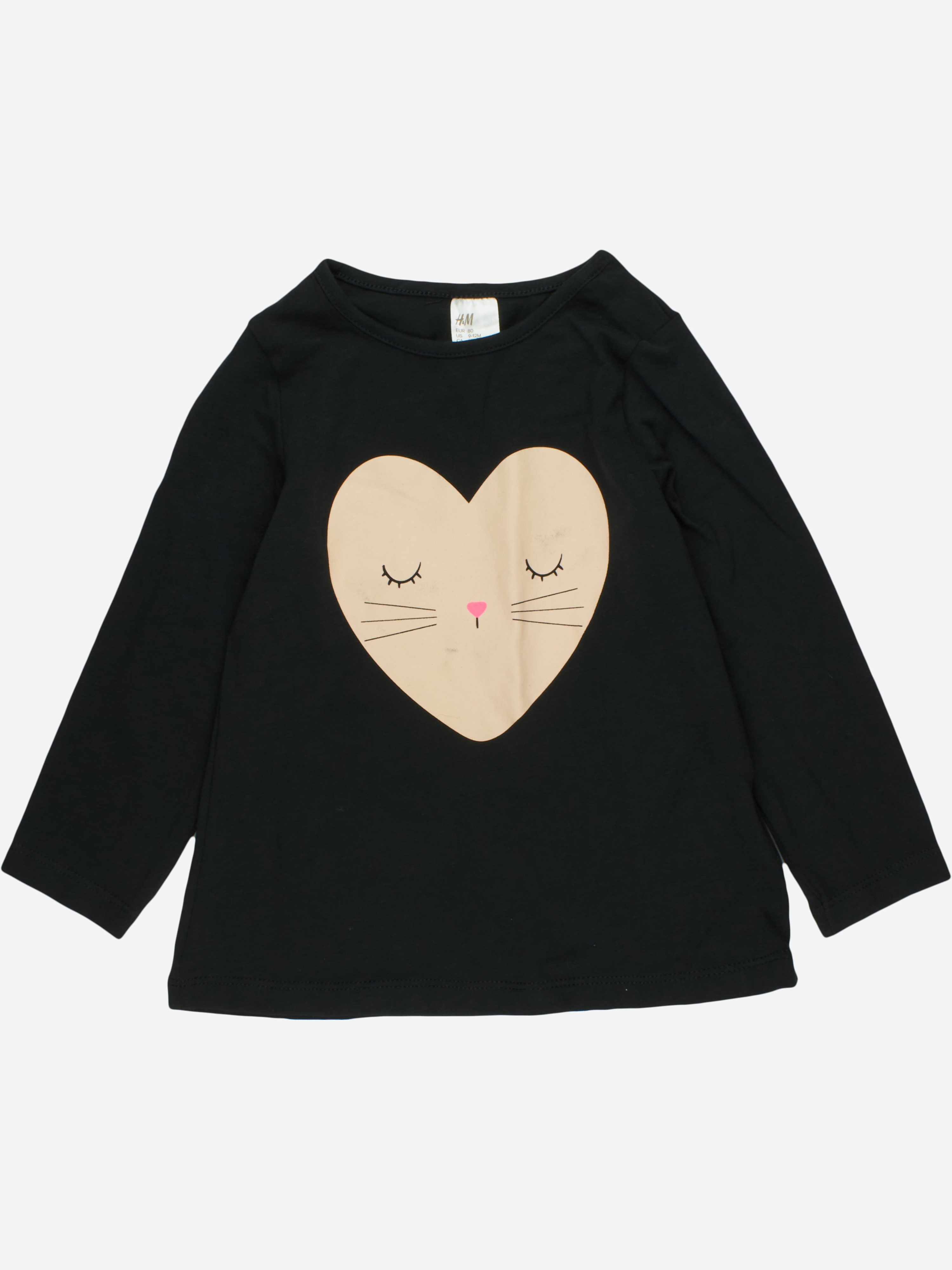 

Футболка с длинными рукавами H&M 0429006 80 см Черная