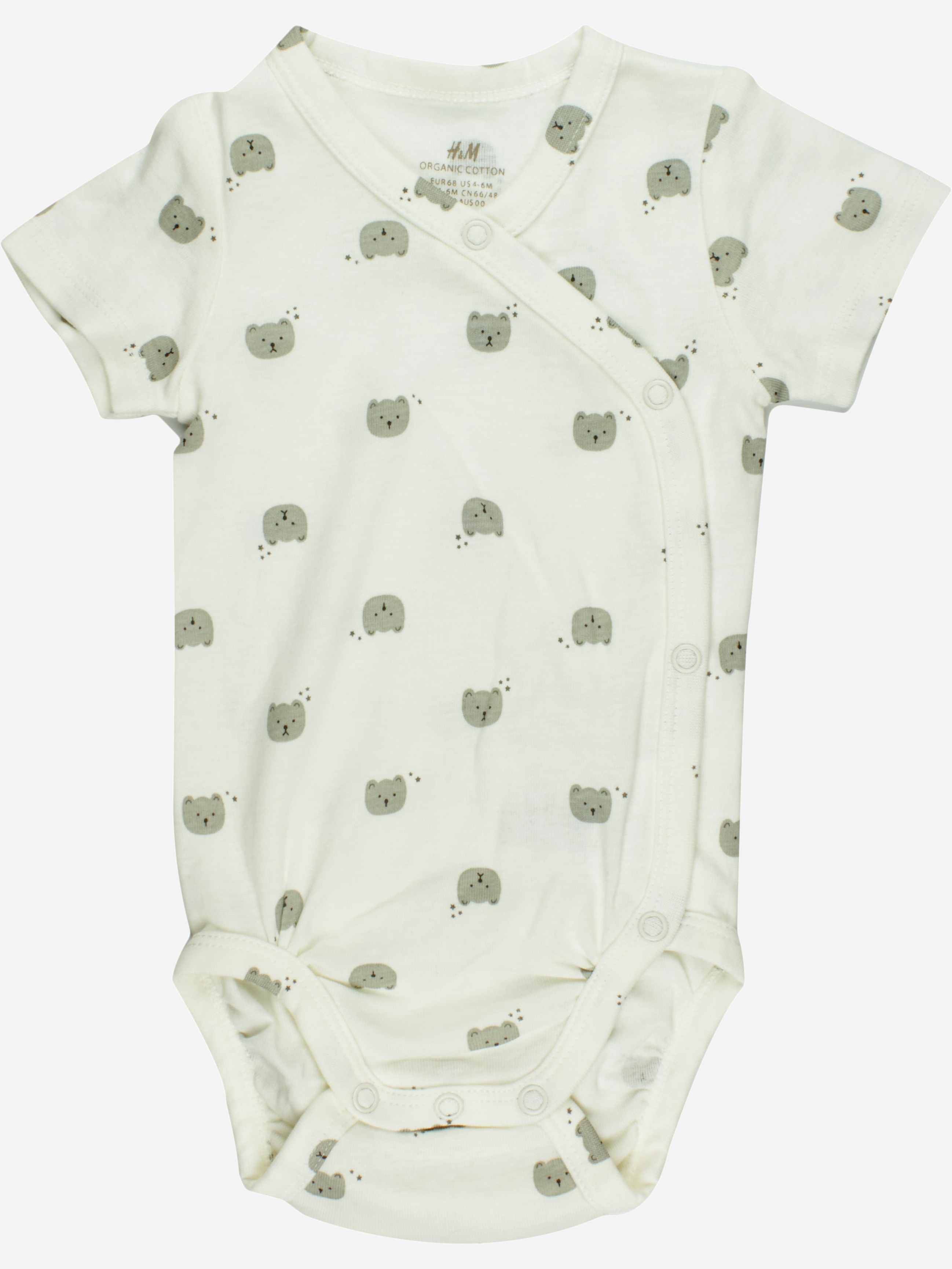 

Боди-футболка H&M 0718421 68 см Белое