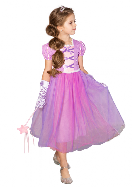 

Детское платье Рапунцель 2020 с длинными рукавами 8 лет (128 см) 3247-violet фиолетовый цвет