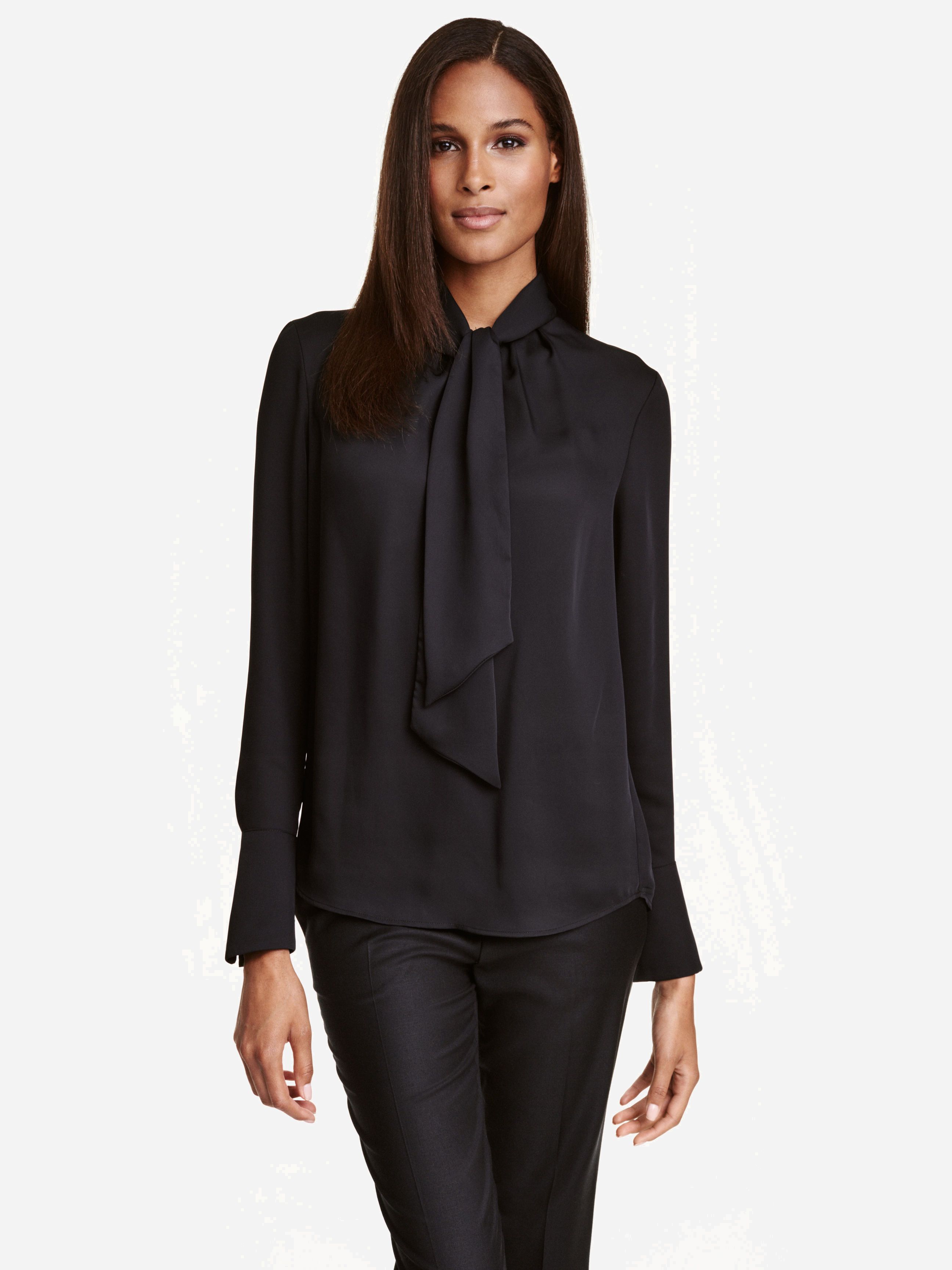 

Блузка H&M 4190644-AAAD 36 Черная