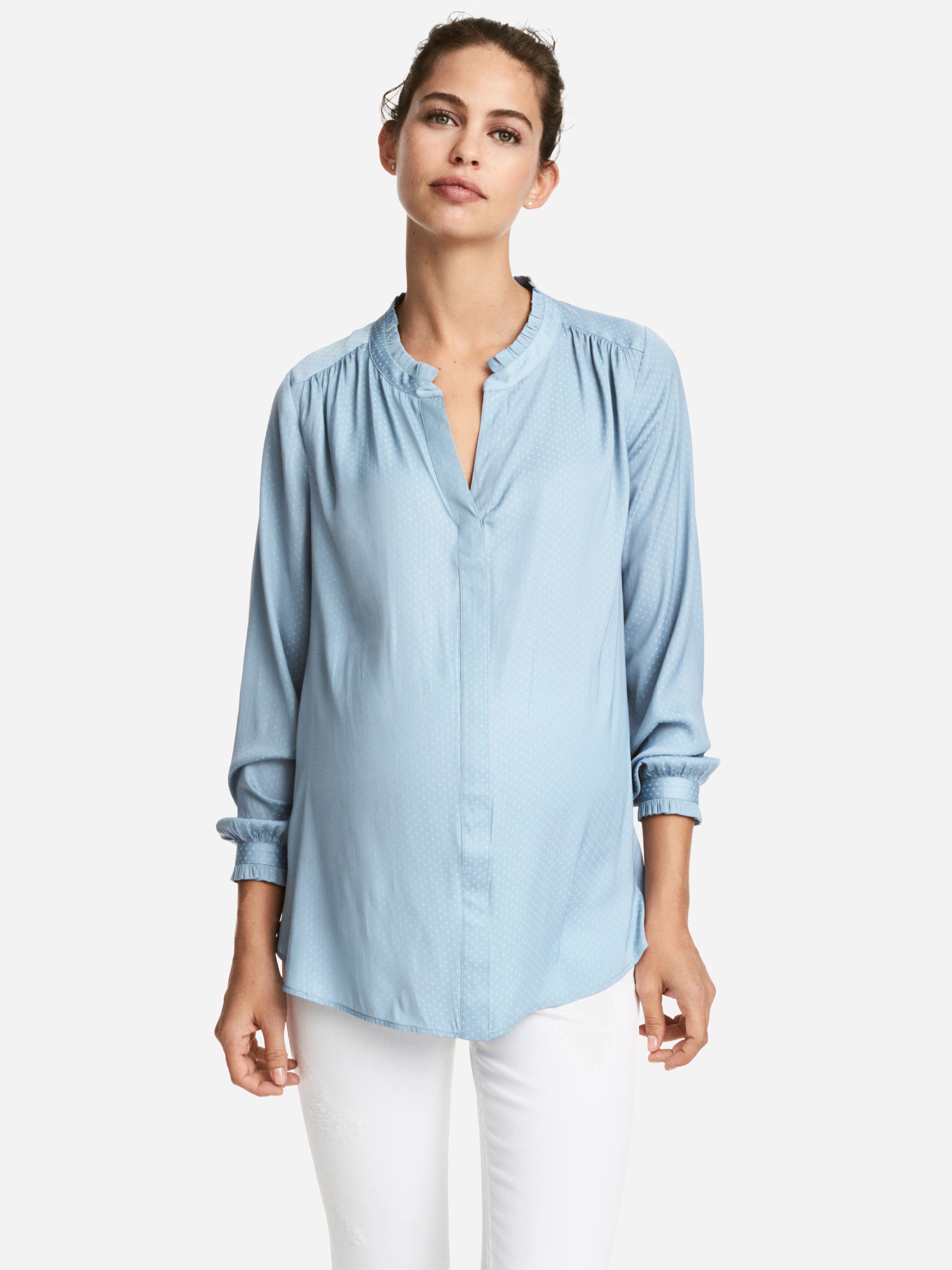 

Блузка для беременных H&M 5331666-AASK XL Голубая