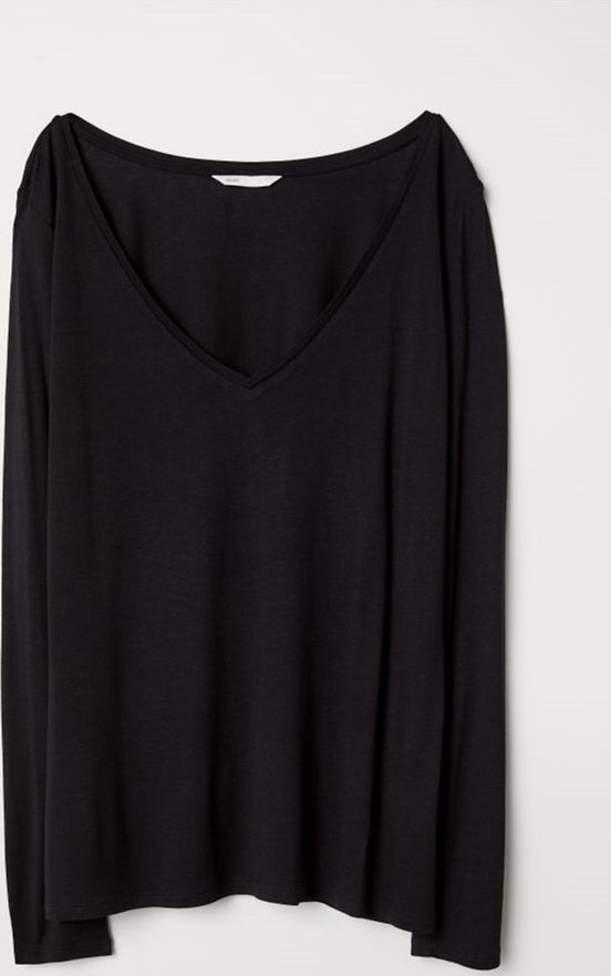 

Лонгслив H&M 6725988-AAAD S Черный