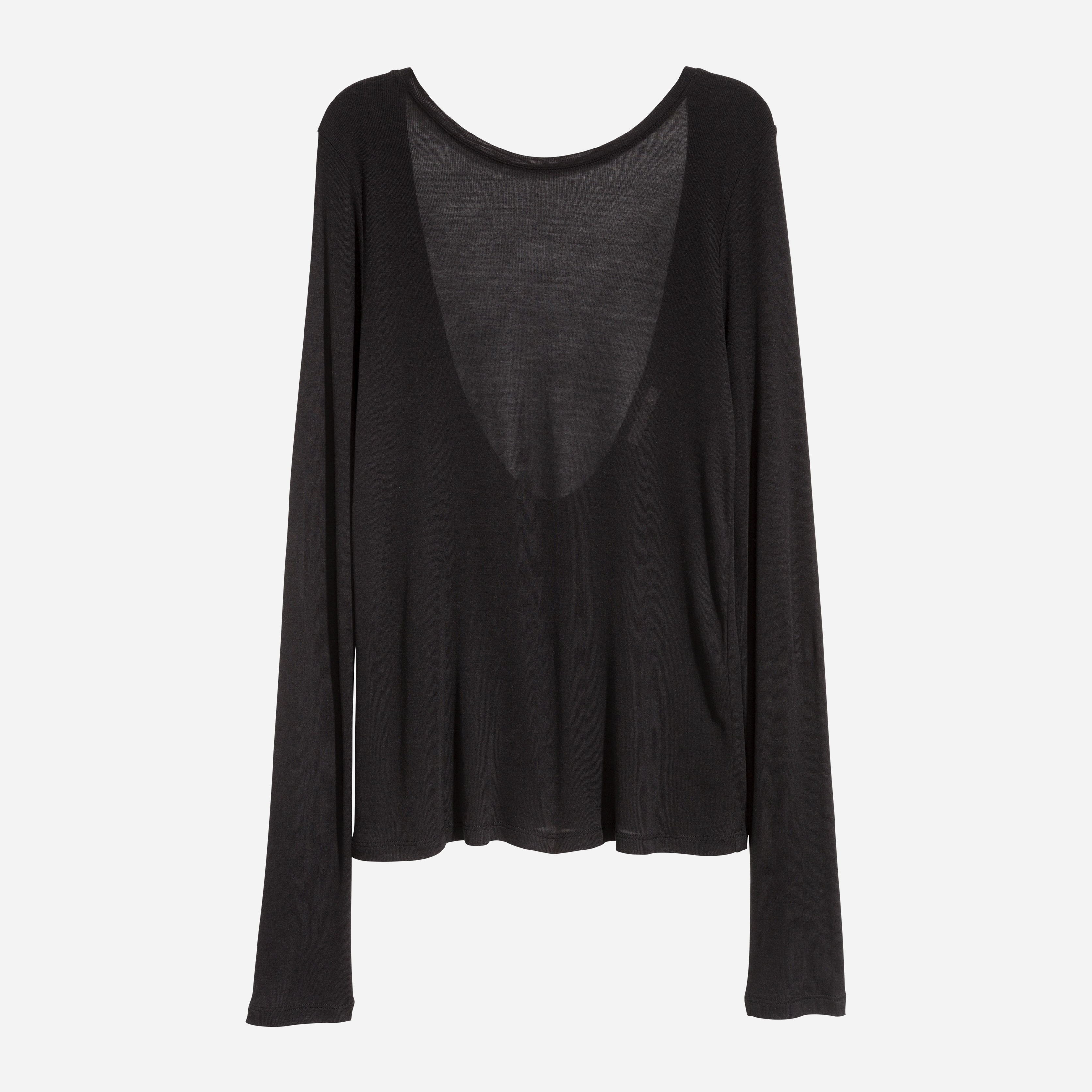 

Лонгслив H&M 5939887-AAAD 34 Черный