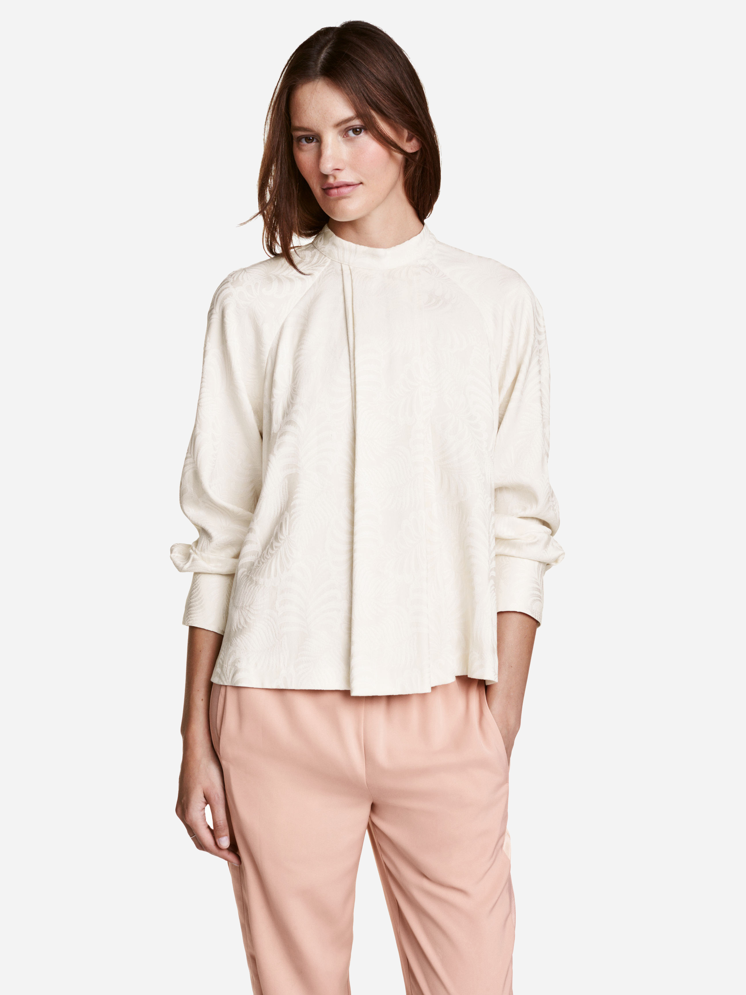 

Блузка H&M 4639154-ACKW 38 Молочная