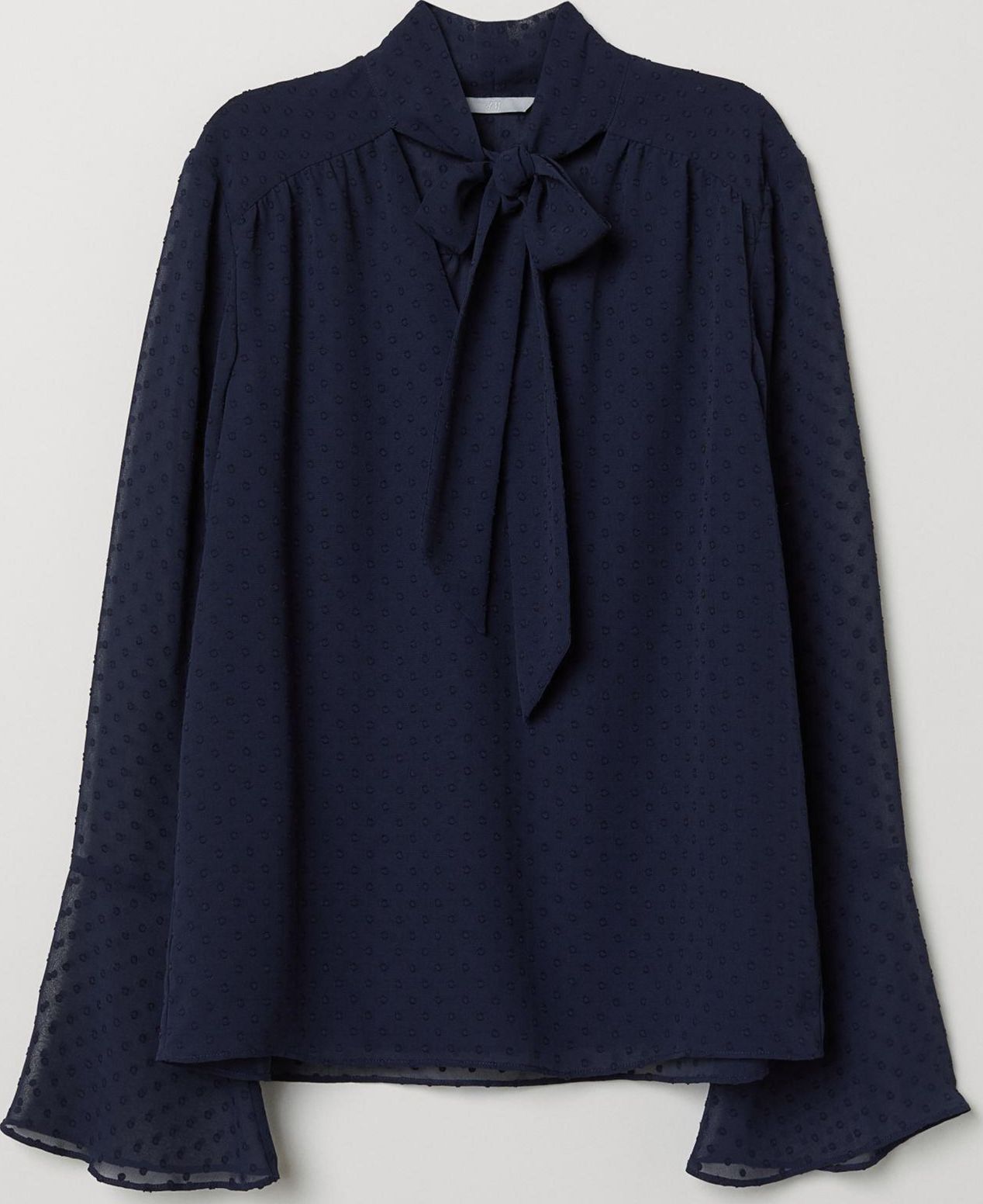 

Блузка H&M 6771338-AAQJ 32 Темно-синяя