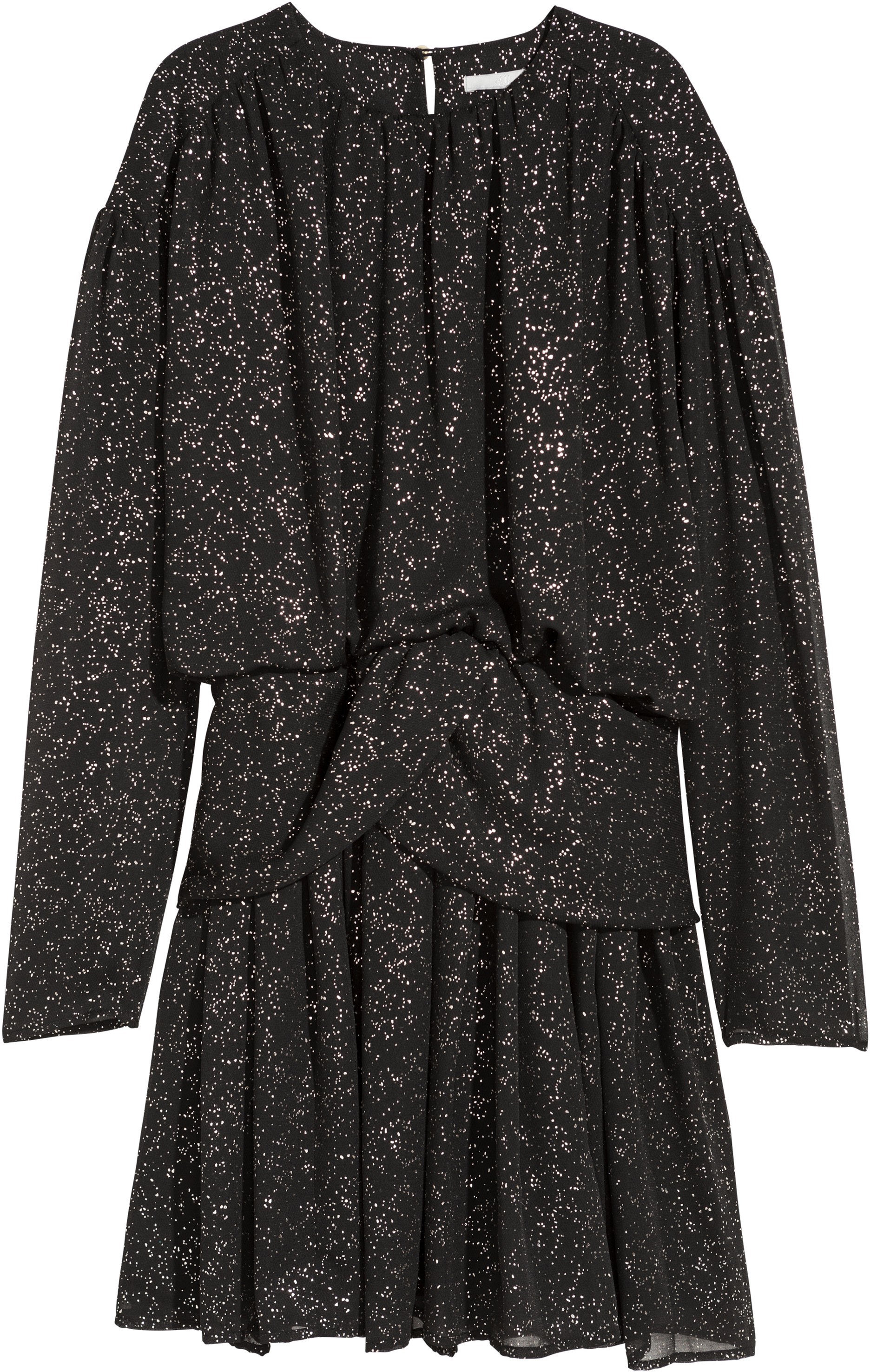 

Платье H&M 5564366-ABHK 34 Черное с золотистым