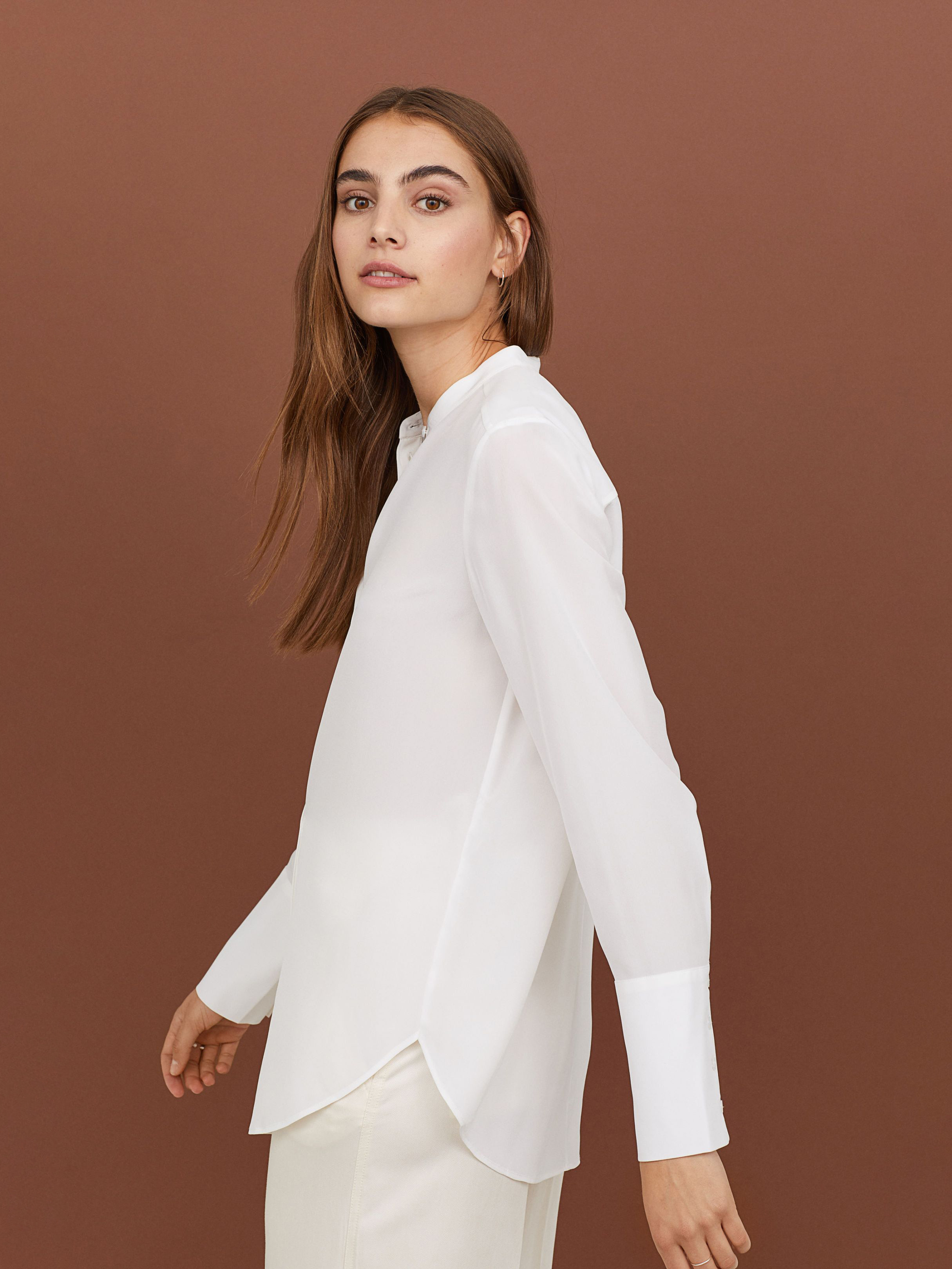 

Блузка H&M 6342578-ABAK 36 Молочная