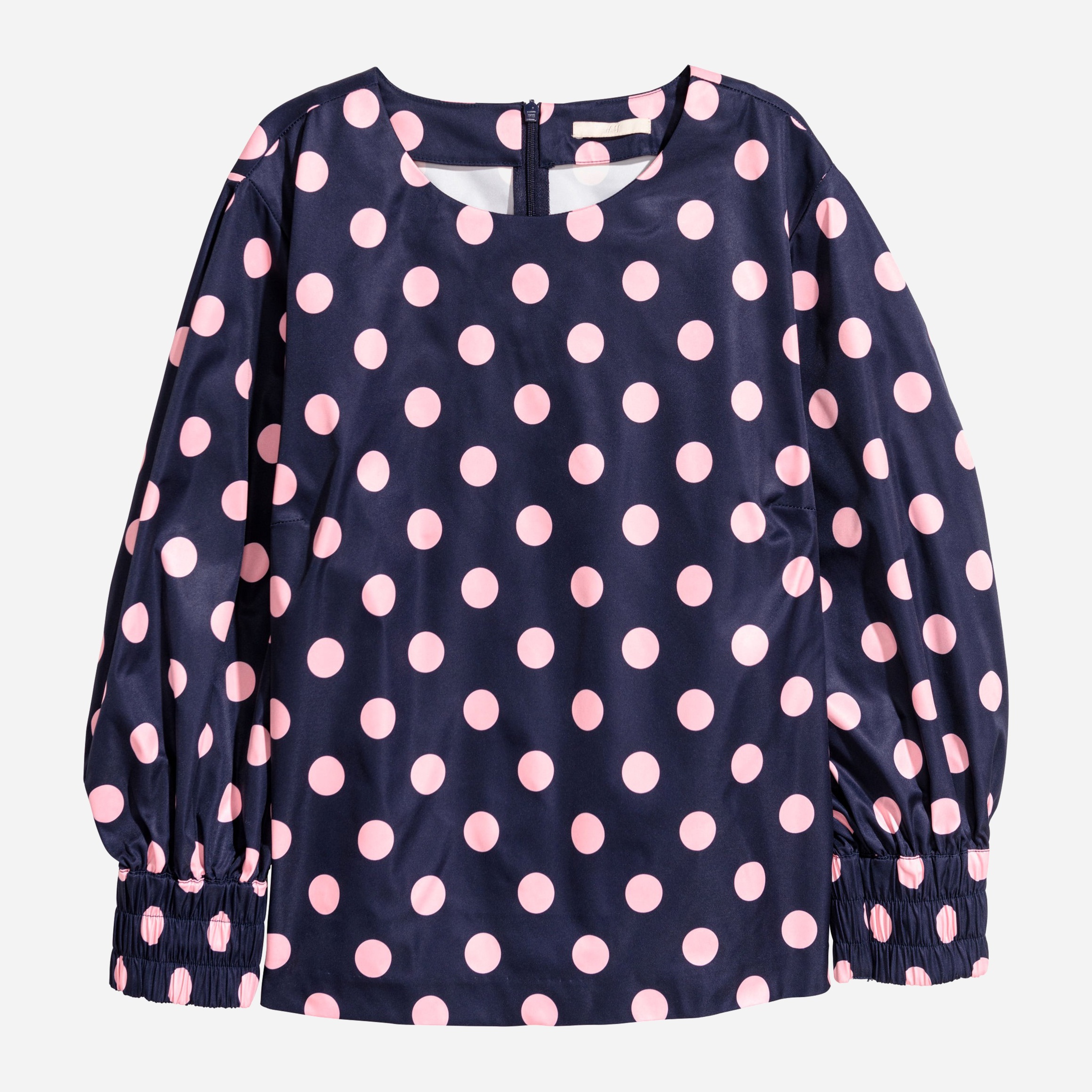 

Блузка H&M 5987246-ADFB 32 Темно-синяя с розовым