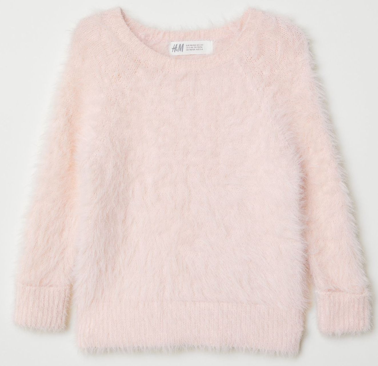 

Джемпер H&M 0637641 98-104 см Розовый