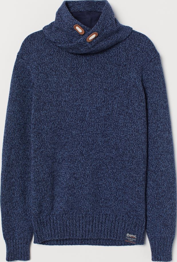 

Свитер H&M 0749109 170 см Синий-меланж
