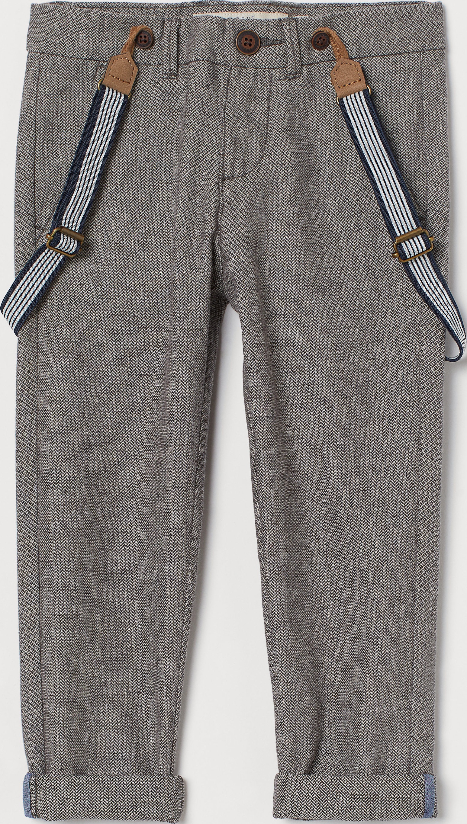 

Брюки H&M 0755581 134 см Серые (2000001755990)