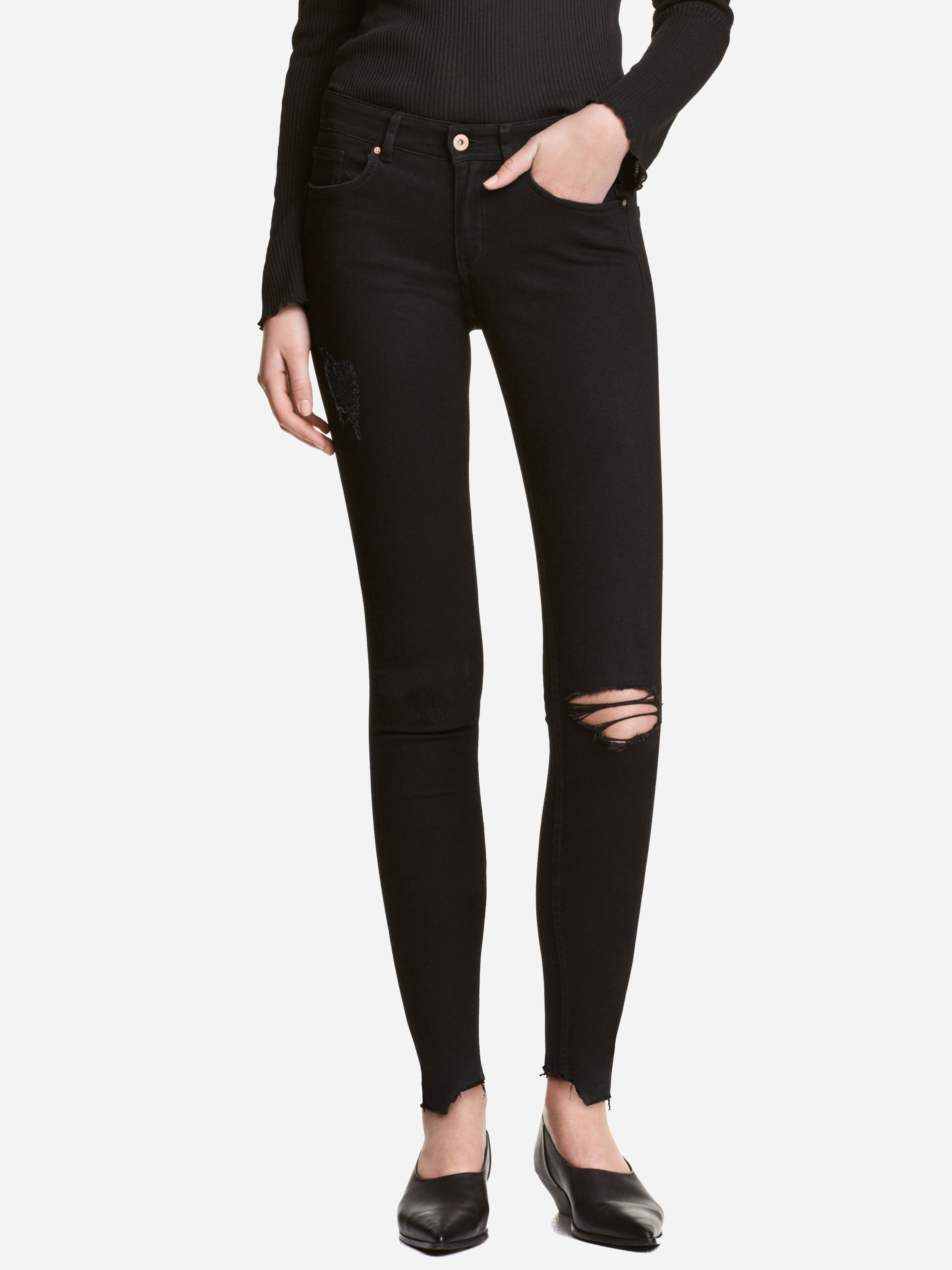 

Джинсы H&M 4485155-AAAD 38 Черные
