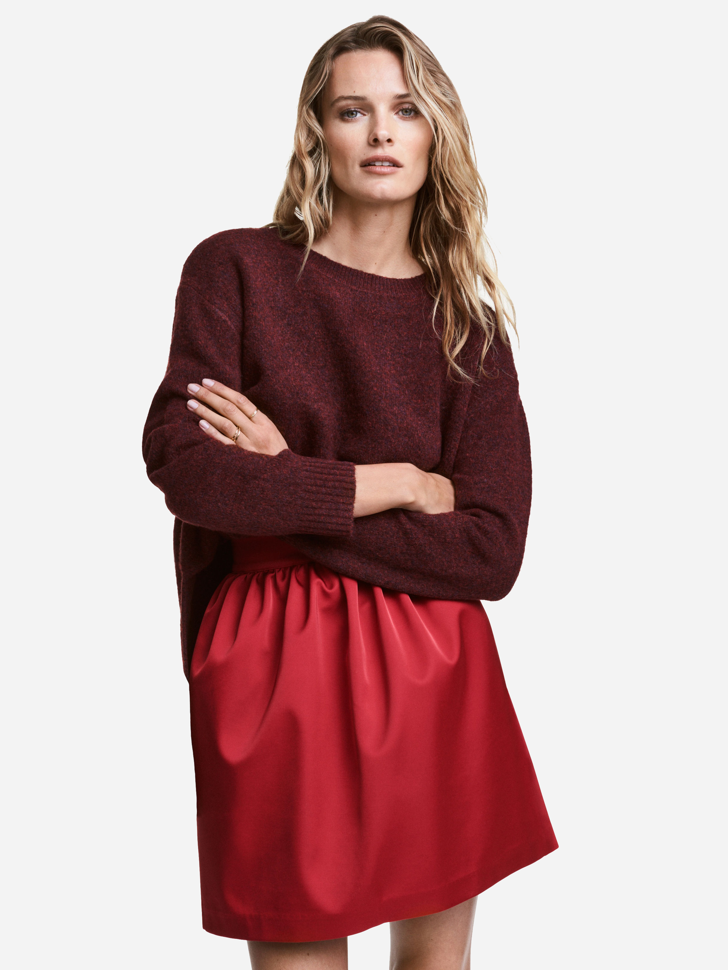

Юбка H&M 4231124-ACVF 38 Красная