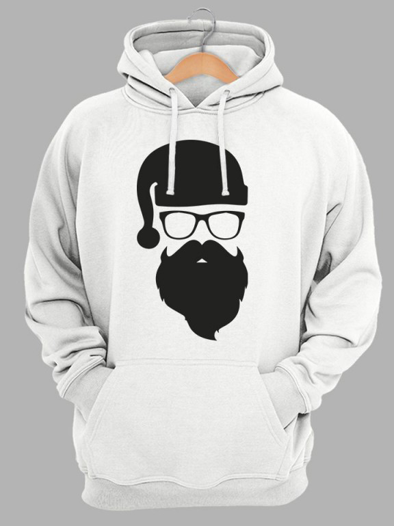 

Худи JHK Hipster Santa SWRAKNG-WH/NG  Белое, Худи JHK Hipster Santa SWRAKNG-WH/NG XL Белое