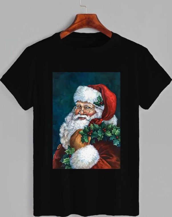 Акція на Футболка жіноча JHK Santa Claus TSRLCMF-BK/NG 2XL Чорна від Rozetka