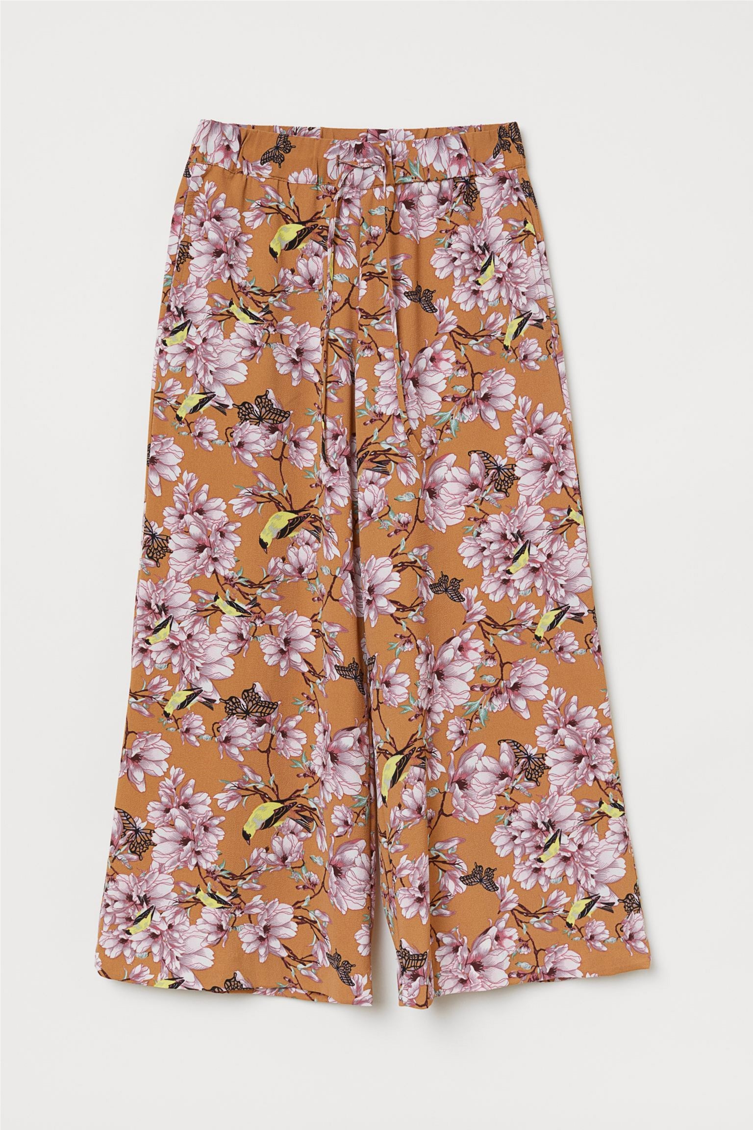 

Брюки-кюлоты H&M 712-6652948 36 Светло-коричневый/Листья
